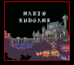 Mario End Game Title Screen